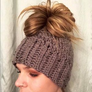 Handmade crocheted bun hats *custom orders*